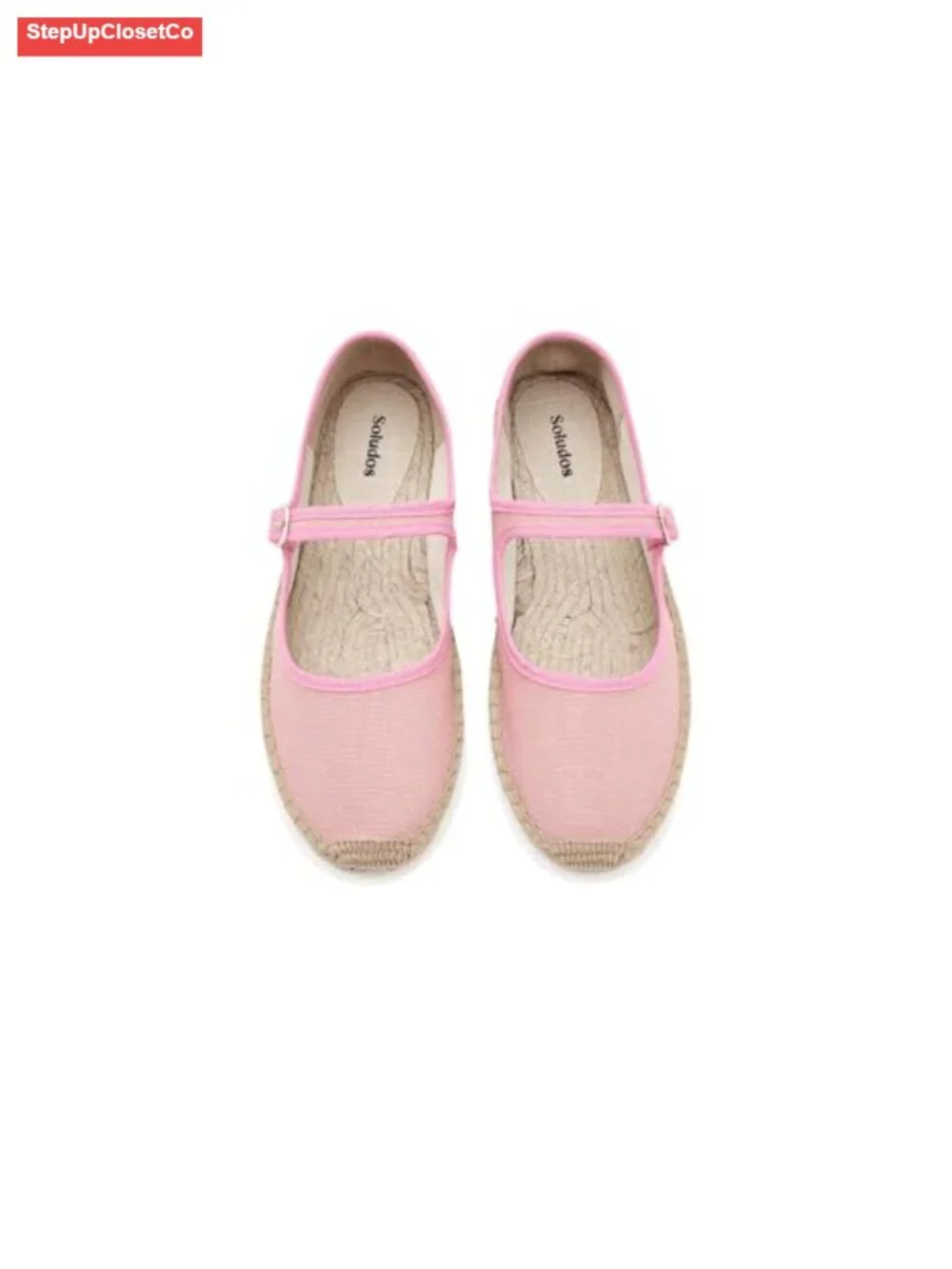 Soludos Mary Jane Espadrille Flat - Cotton Upper, Jute Sole - Women's Casual
